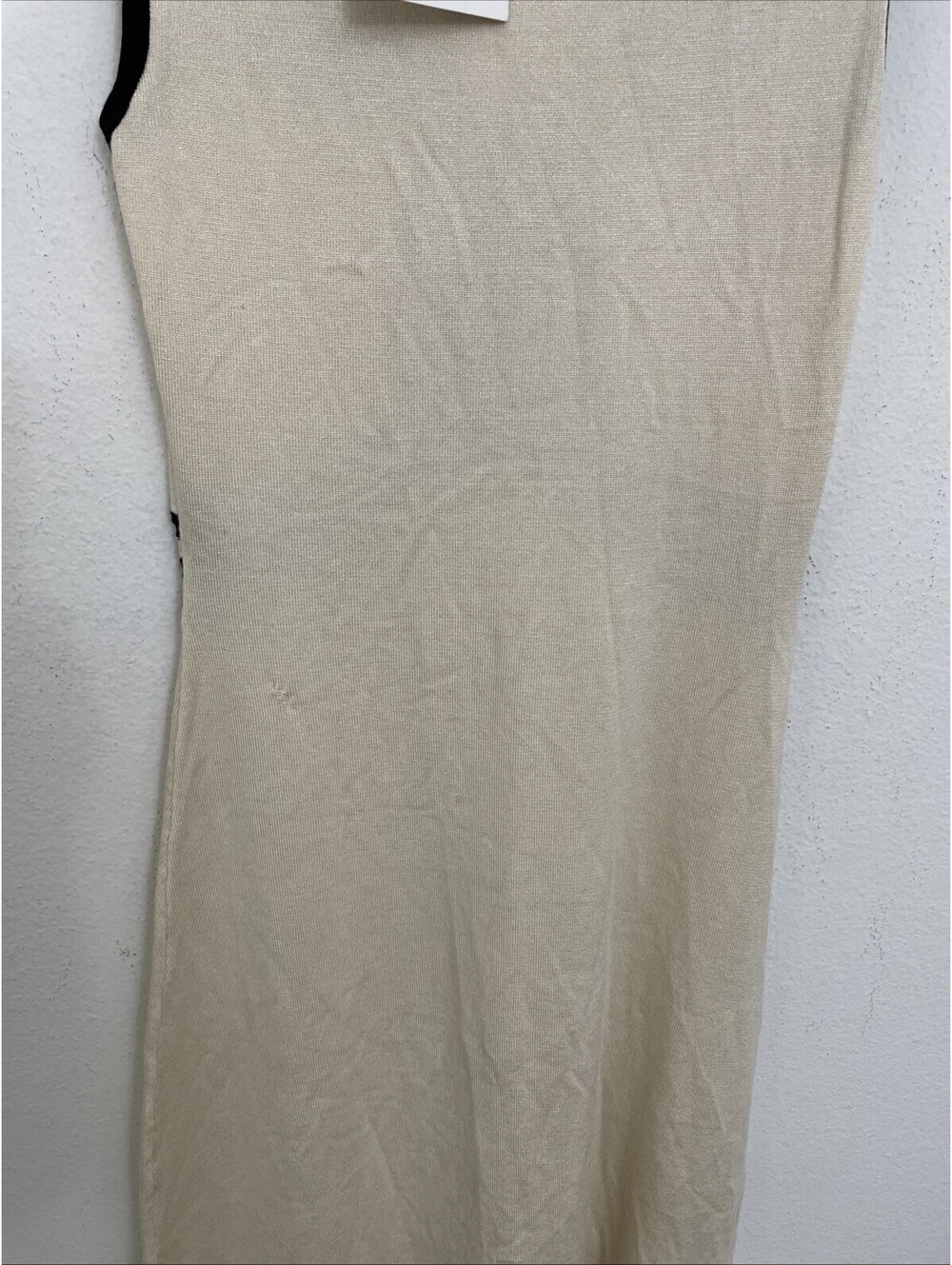 Sovere Swell Knit Long Dress  sleevless black beige size M NWT $219msrp - Picture 9 of 9